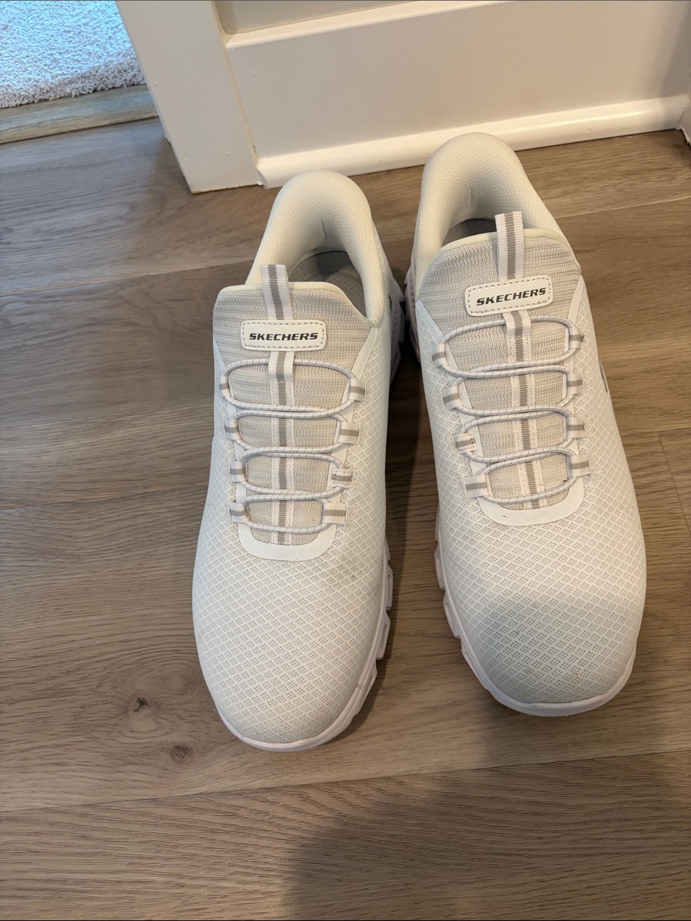 Skechers Men's Slip-On Athletic Walking Shoes in White